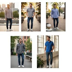 Lot Men's shirt Medium 5pc Lacoste Gitman Bros Vineyard Vines Palm Beach St. Joh